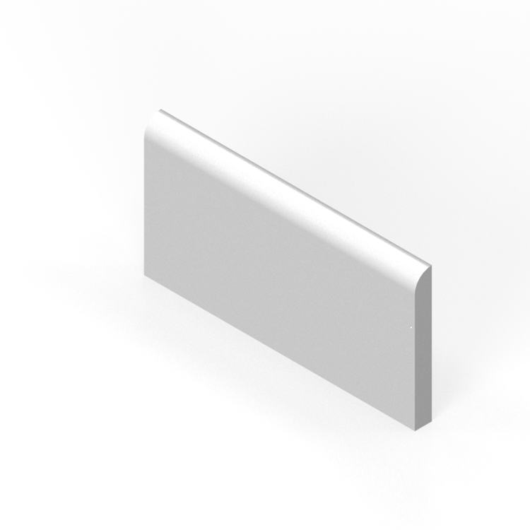 3" x 6" bullnose trim - long