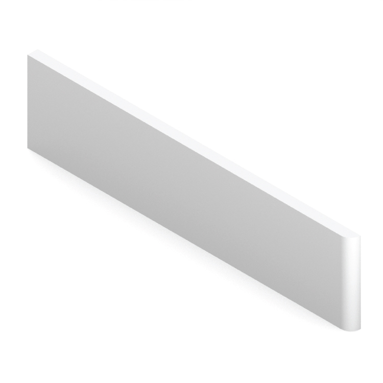 3" x 12" bullnose - short