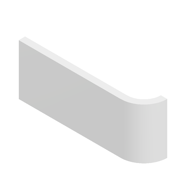 Series 15 - 3" x 7-3/8" soft radius bullnose