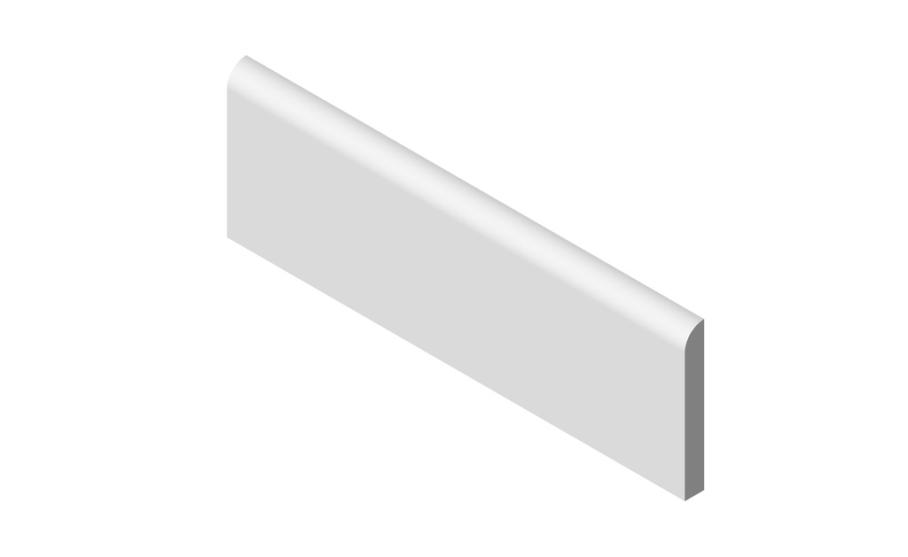 3" x 9" bullnose trim  - long