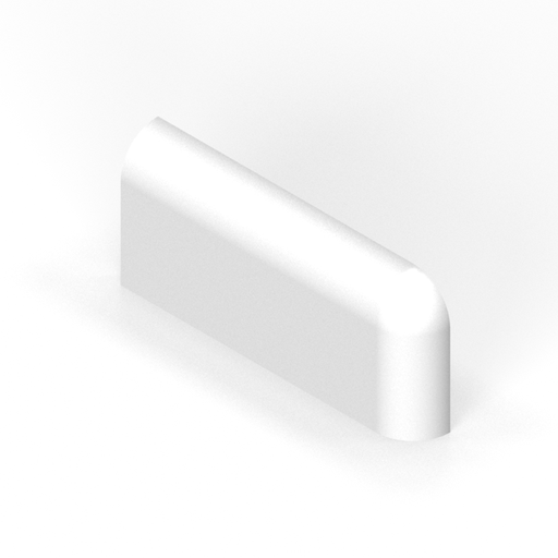 3" x 6" radius down corner - right