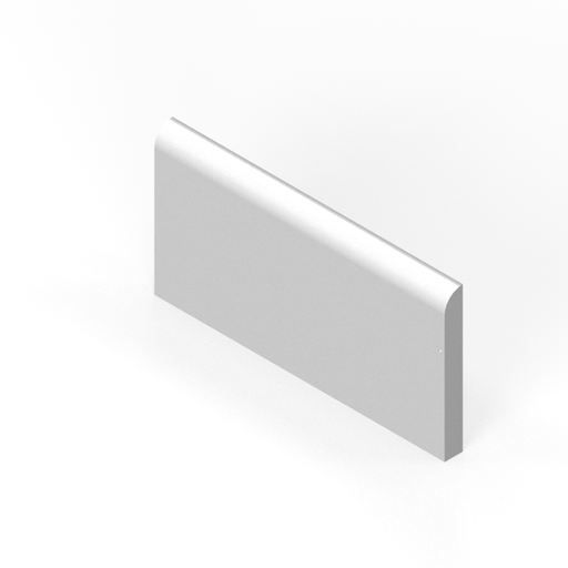 3" x 6" bullnose trim - long