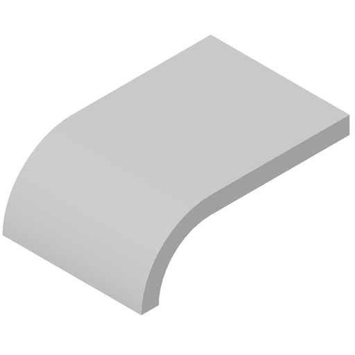 Series 15 - 3" x 4-1/2" radius bullnose